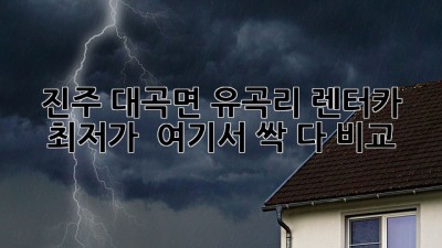 진주 대곡면 유곡리 렌터카 최저가? 🚗💨 여기서 싹 다 비교!
