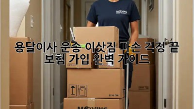 용달이사 운송: 이삿짐 파손 걱정 끝! 보험 가입 완벽 가이드